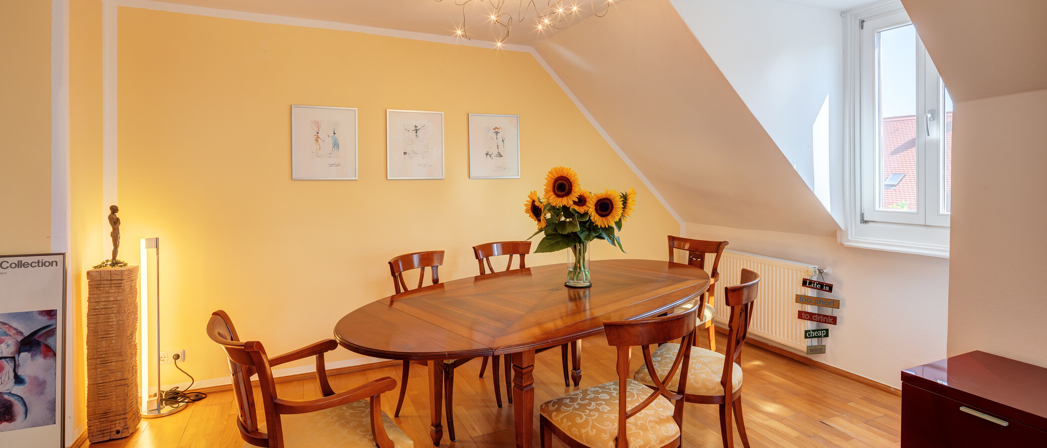 appartement sous les toits München Neuhausen 02 pièce à vivre 14119