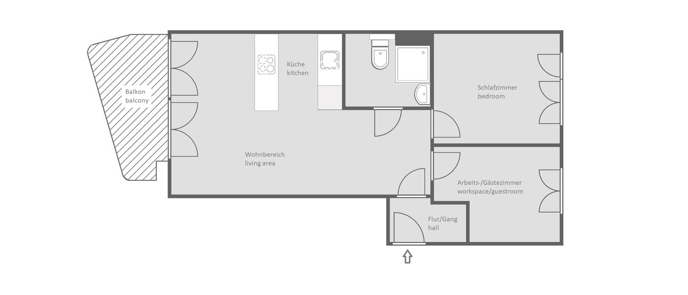 appartement München Neuperlach 01 plan d'étage 14160