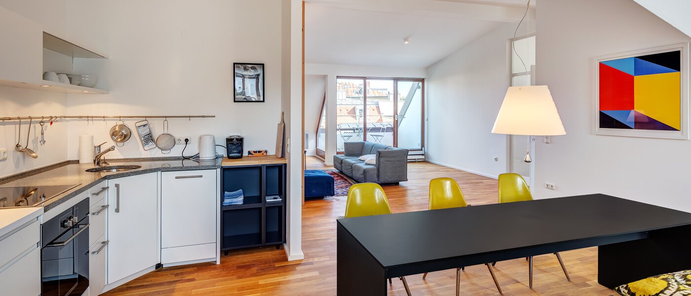 appartement sous les toits München Isarvorstadt 03 cuisine 14172