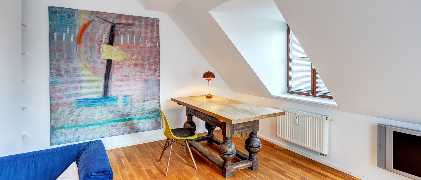 appartement sous les toits München Isarvorstadt 03 pièce à vivre 14172