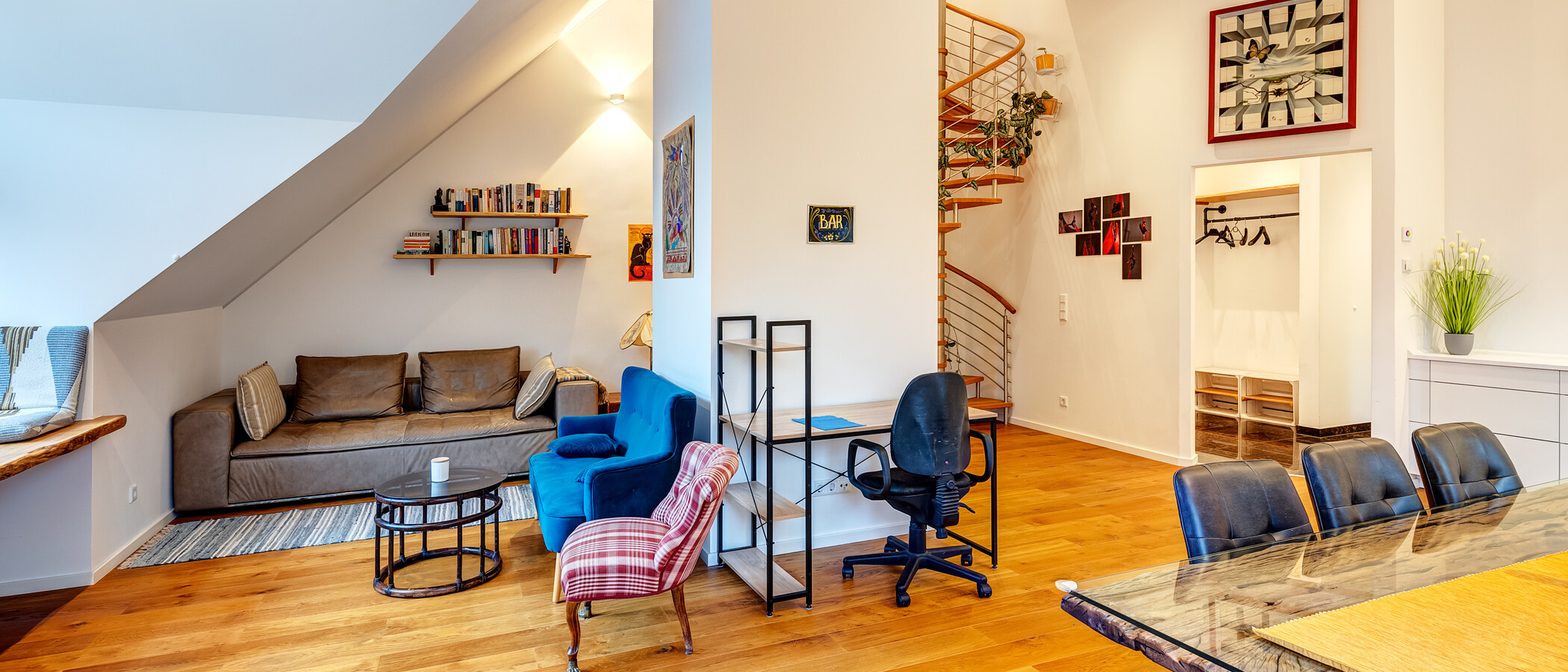 appartement style maisonnette München Solln 05 pièce à vivre 14193