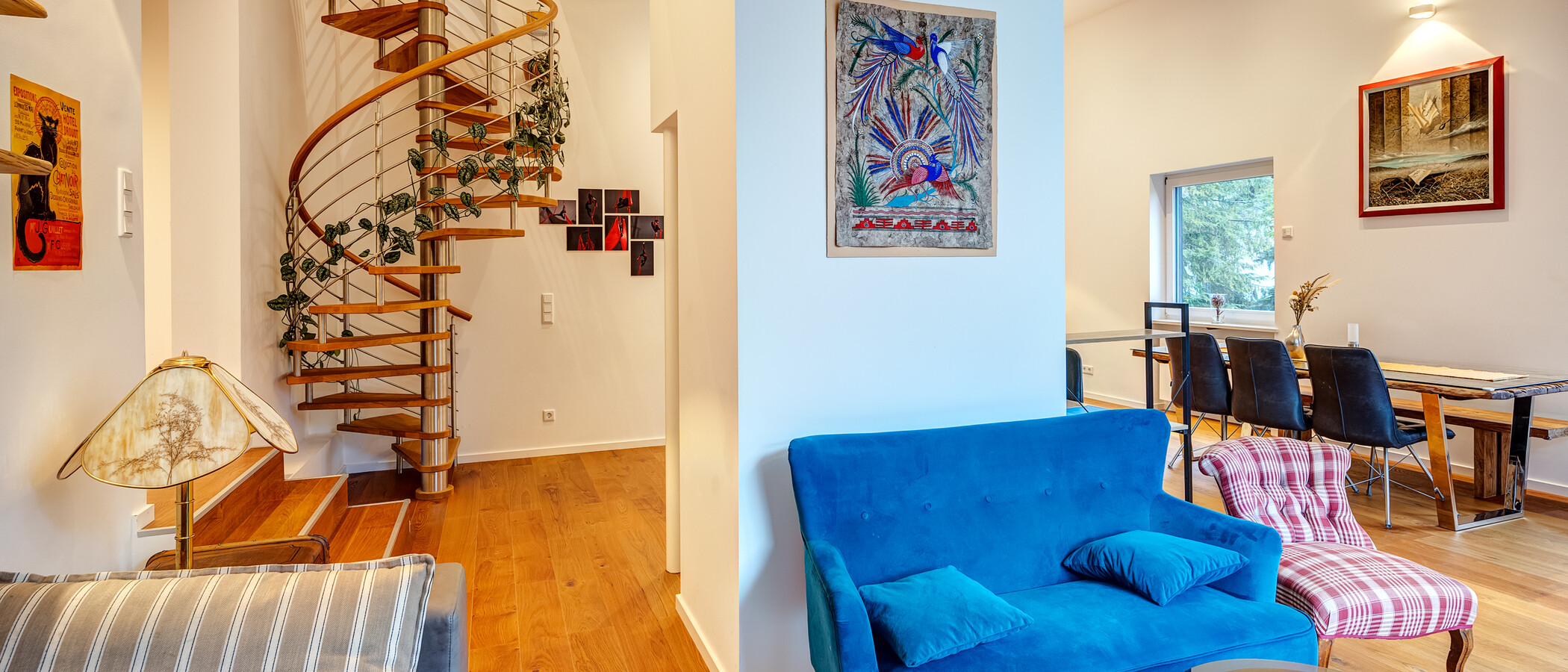 appartement style maisonnette München Solln 07 pièce à vivre 14193