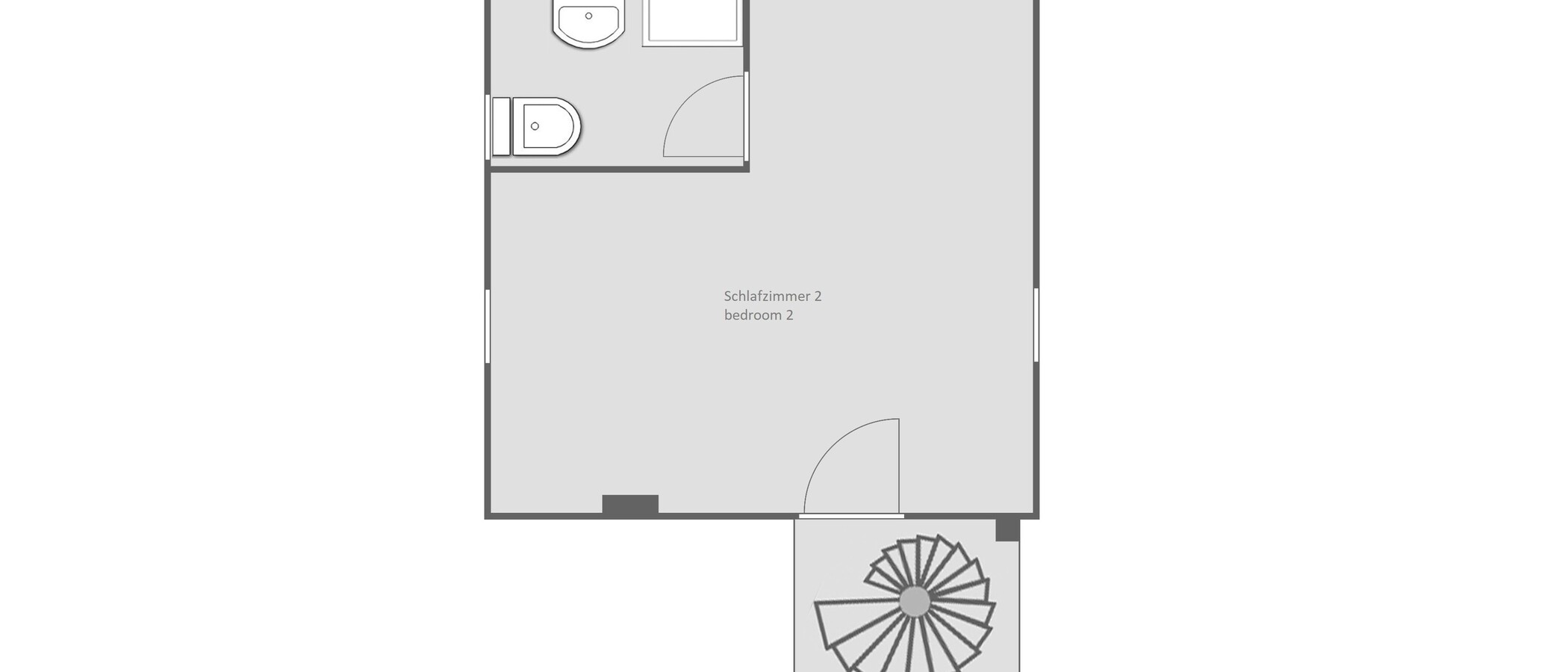 appartement style maisonnette München Solln 02 plan d'étage 14193