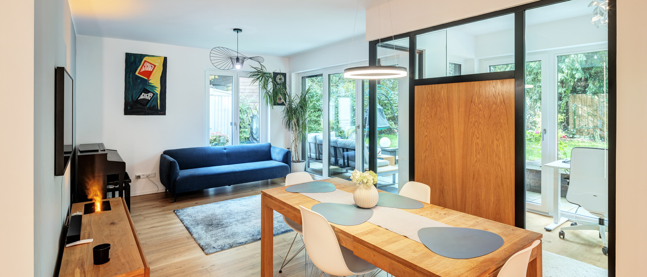 appartement avec jardin München Solln 02 pièce à vivre 14197