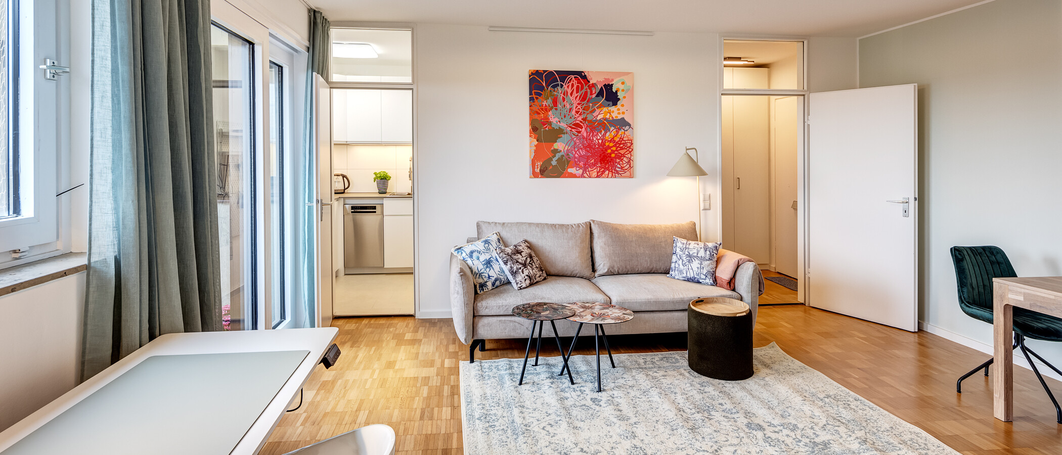appartement München Schwabing (rechts der Leopoldstraße) 03 salle de séjour 14213