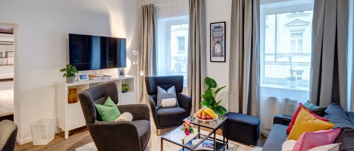 appartement München Lehel 01 pièce à vivre 14214