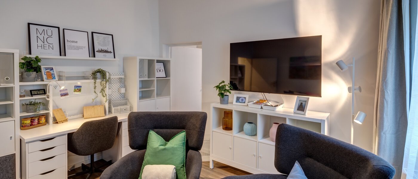 appartement München Lehel 02 pièce à vivre 14214