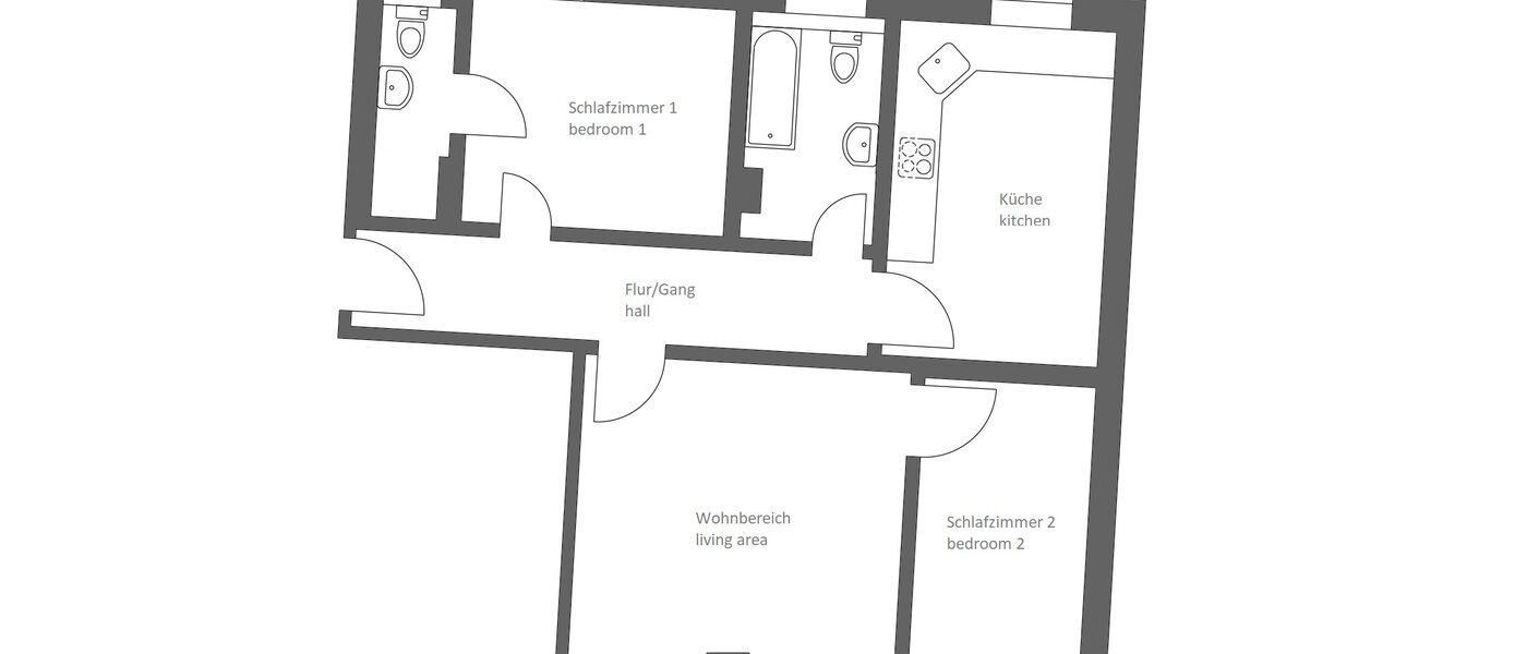 appartement München Lehel 01 plan d'étage 14214