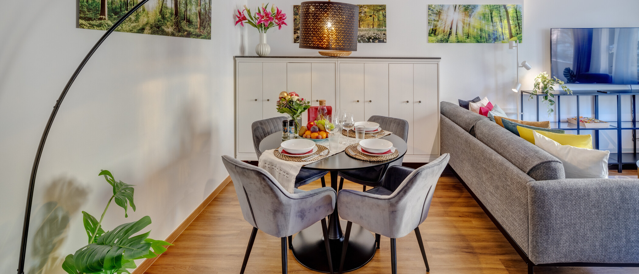 appartement München Lehel 02 pièce à vivre 14236