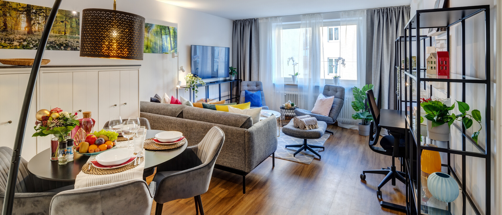 appartement München Lehel 03 pièce à vivre 14236