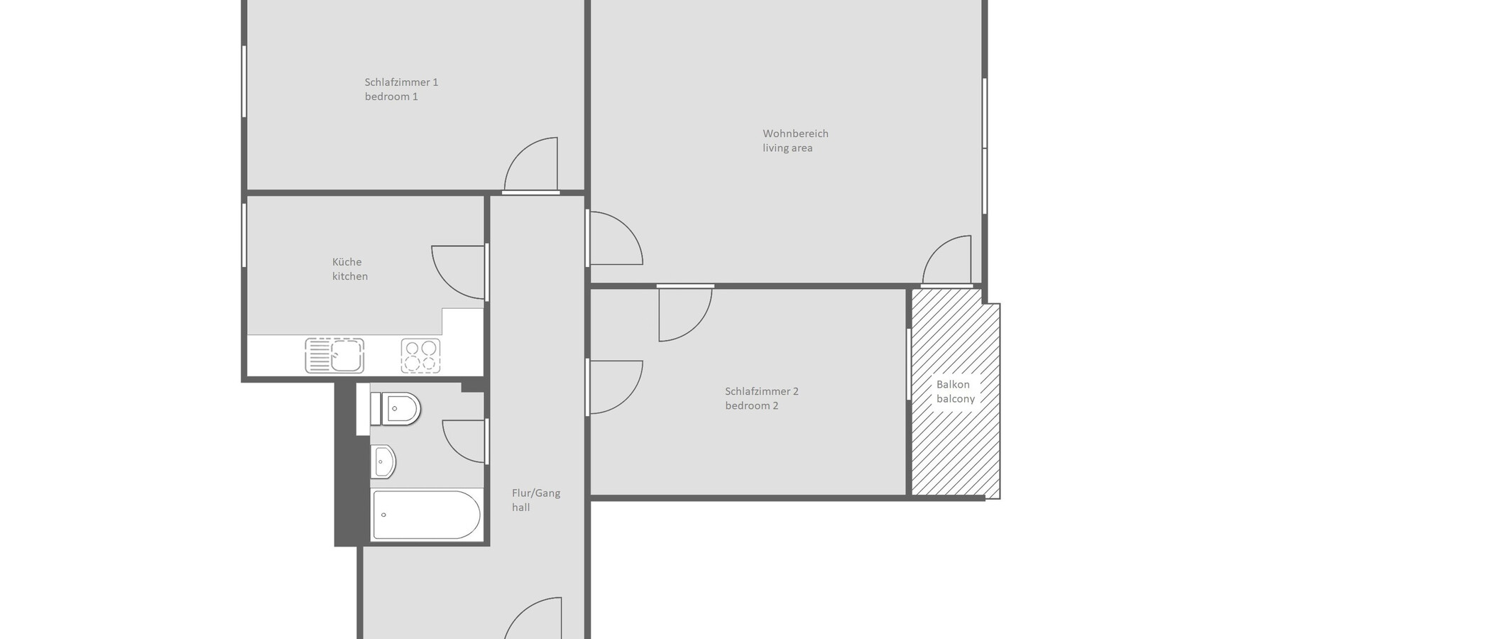appartement München Lehel 01 plan d'étage 14236