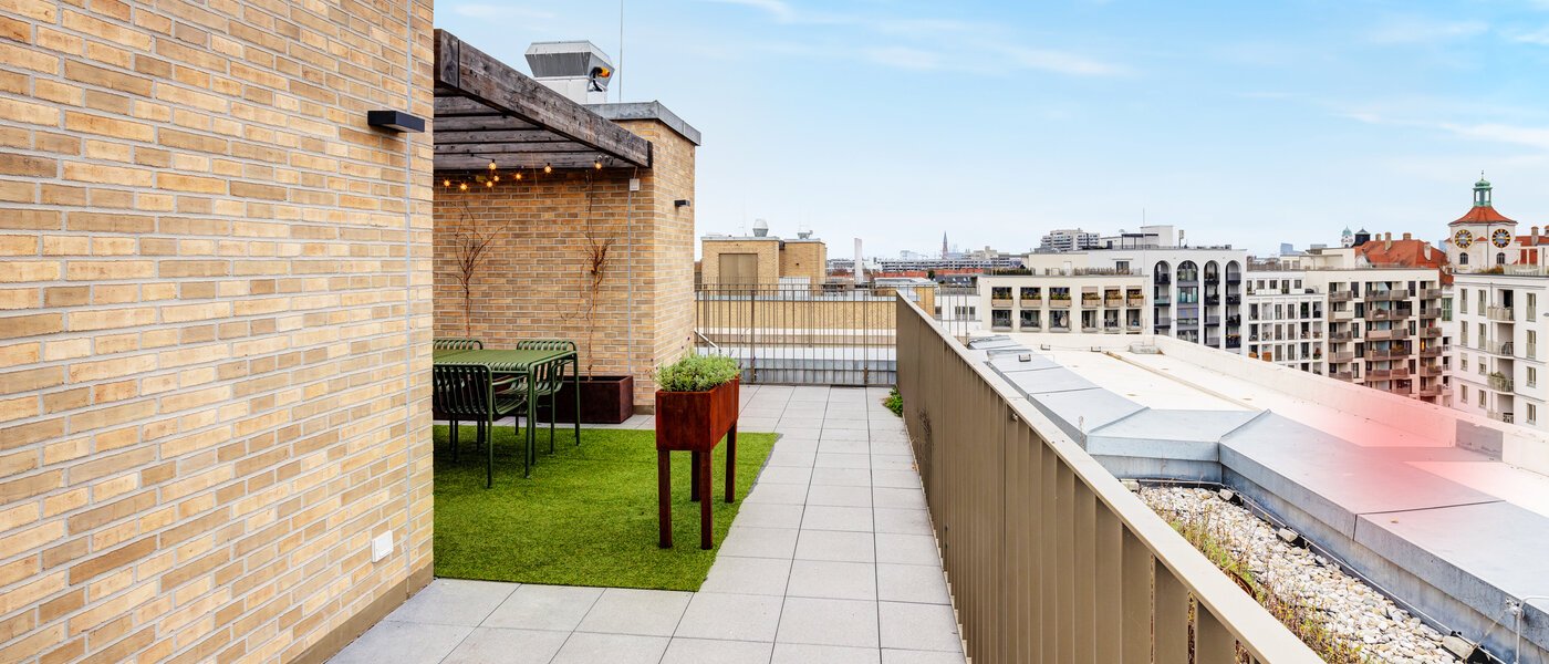 mansardé München Au 06 terrasse sur le toit 14243