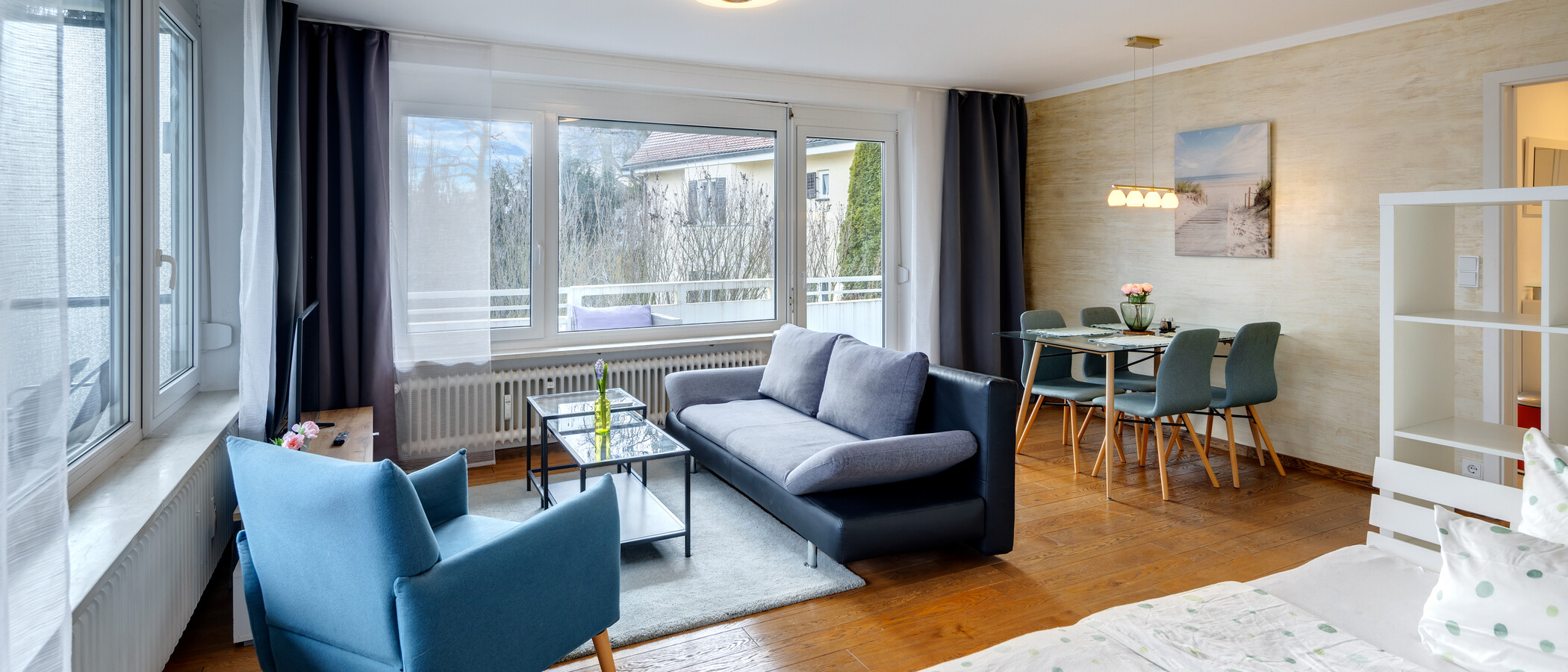 appartement München Obermenzing 01 pièce à vivre 14295