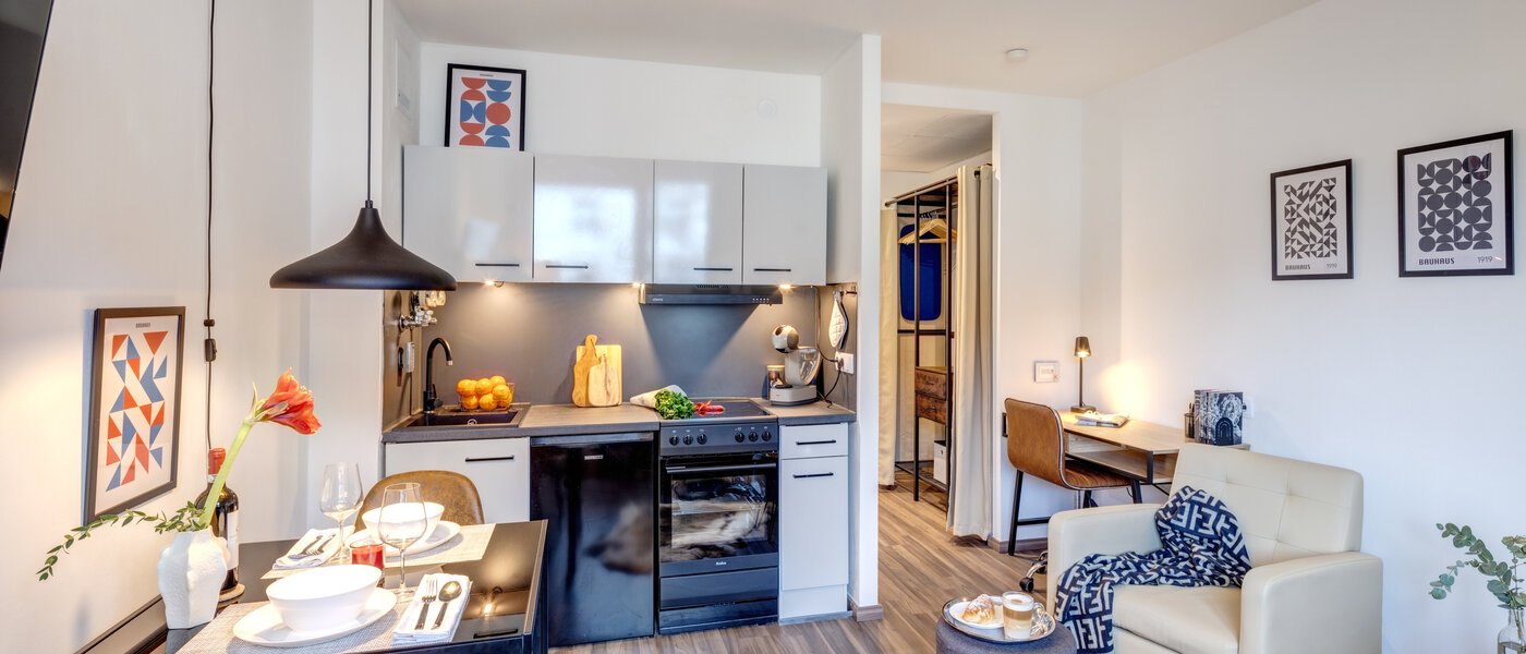 studio München Schwabing-West 03 pièce à vivre 14298