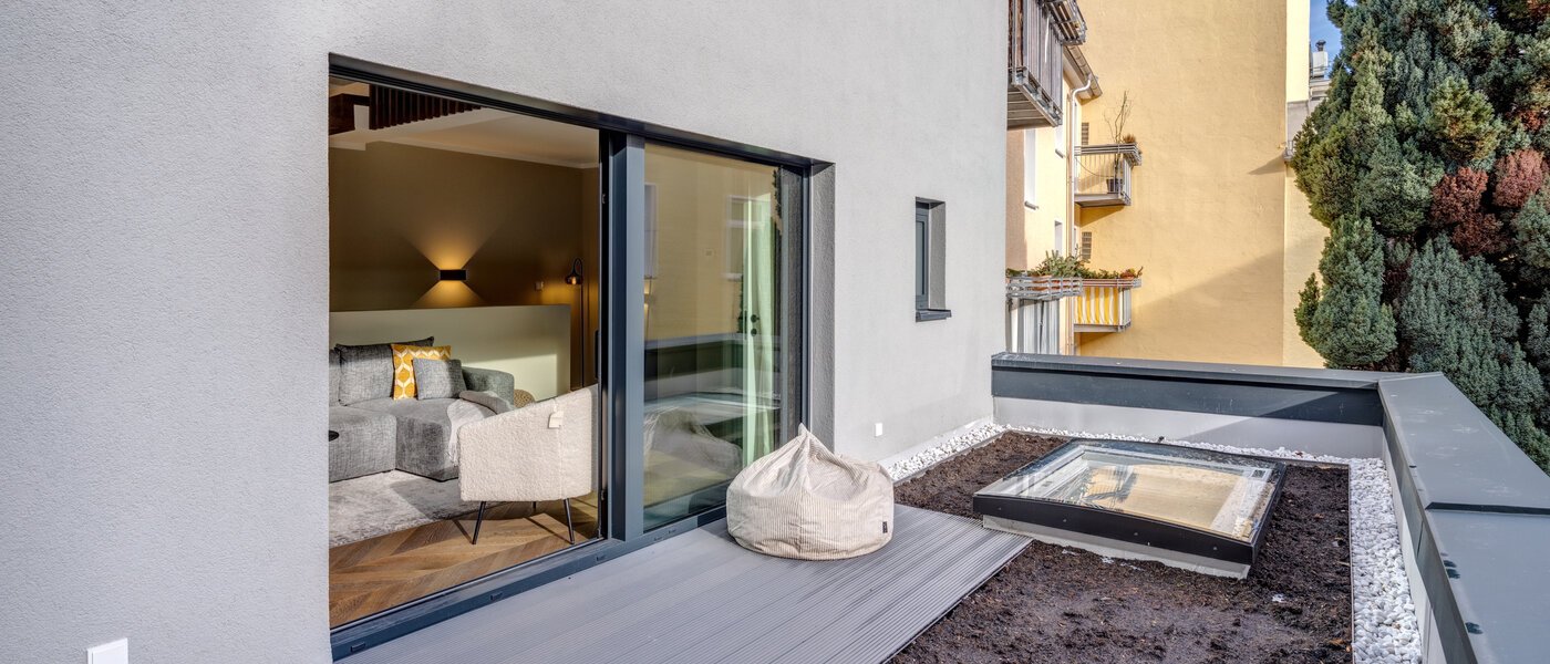 appartement style maisonnette München Glockenbachviertel 02 terrasse sur le toit 14318