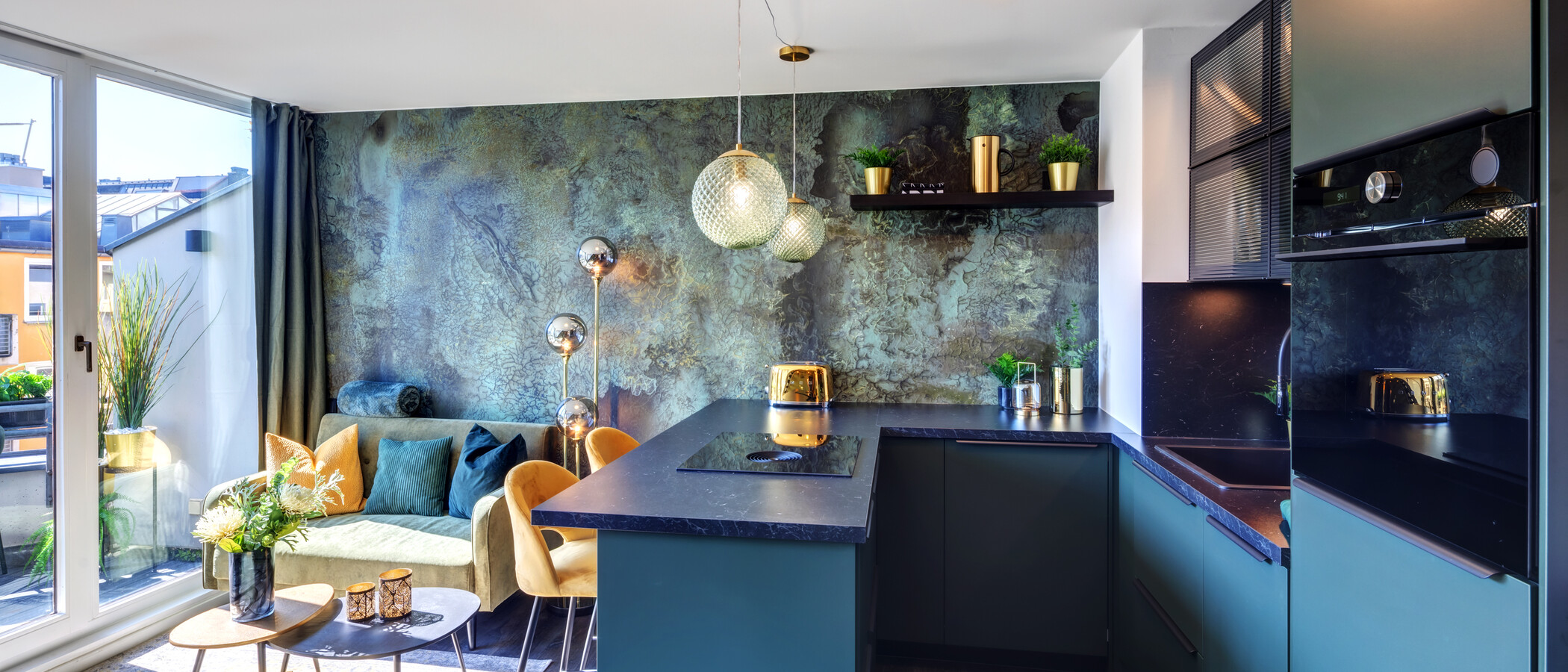 appartement style maisonnette München Glockenbachviertel 02 pièce à vivre 14319