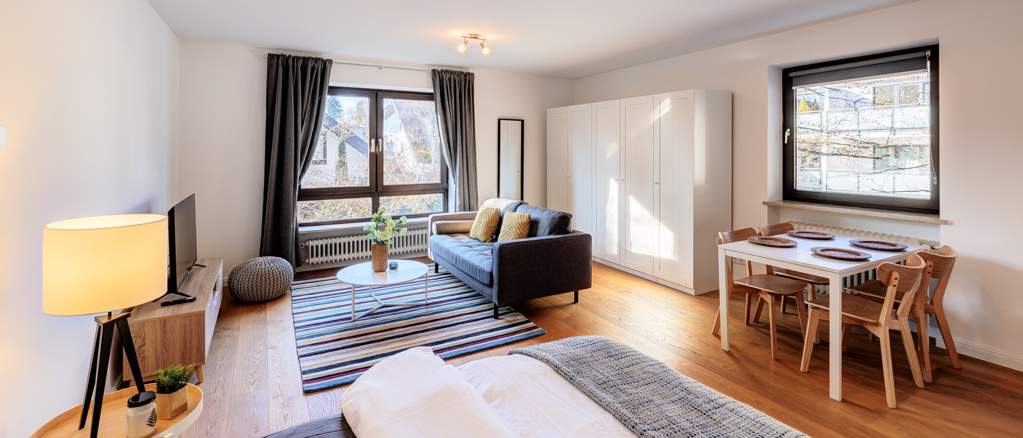 appartement München Obermenzing 01 pièce à vivre 14346