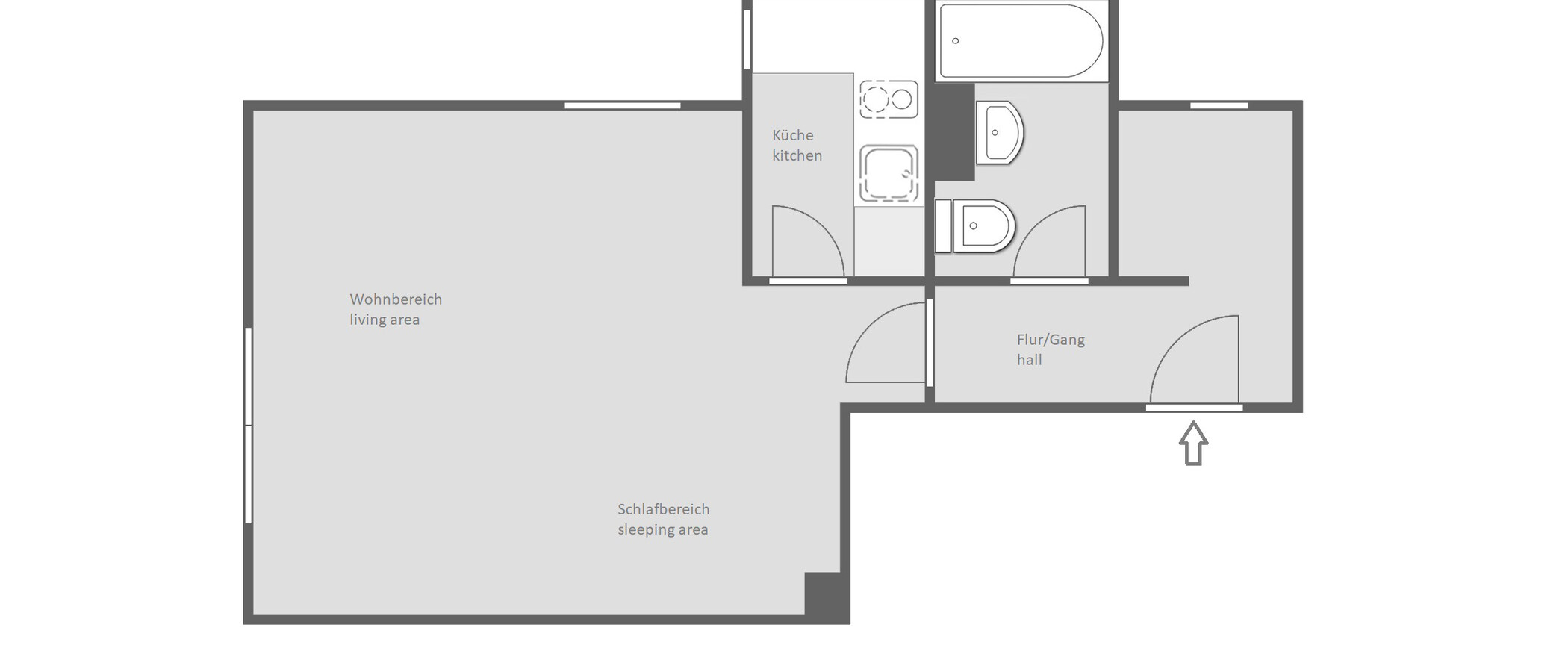 appartement München Obermenzing 01 plan d'étage 14346