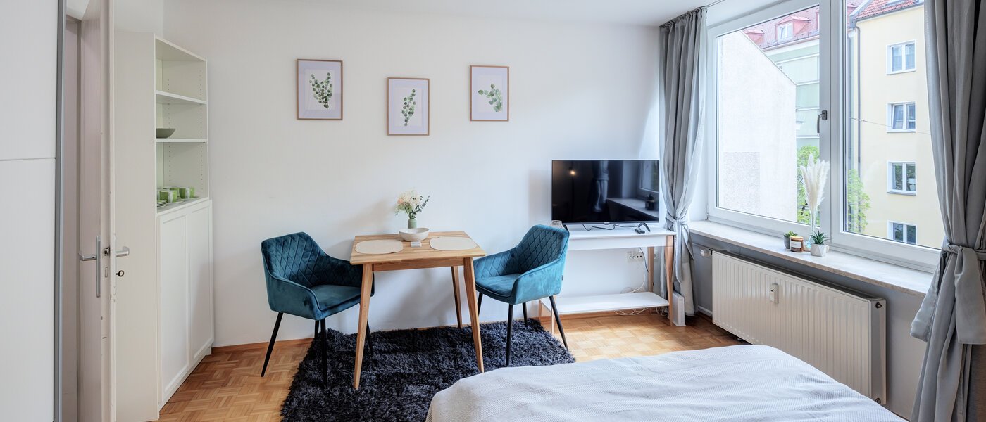 studio München Maxvorstadt 02 pièce à vivre 14371