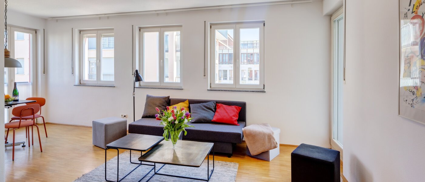 appartement München Theresienhöhe 01 pièce à vivre 14384