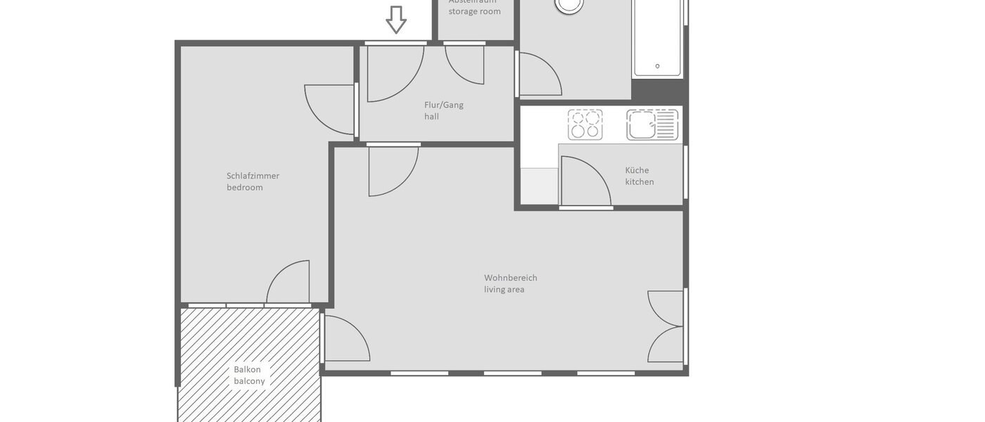 appartement München Theresienhöhe 01 plan d'étage 14384