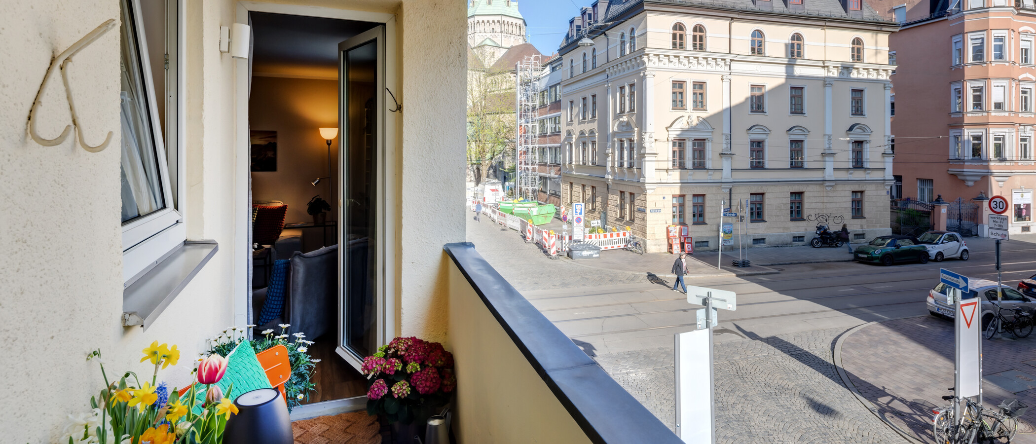 appartement München Lehel 02 balcon 14389