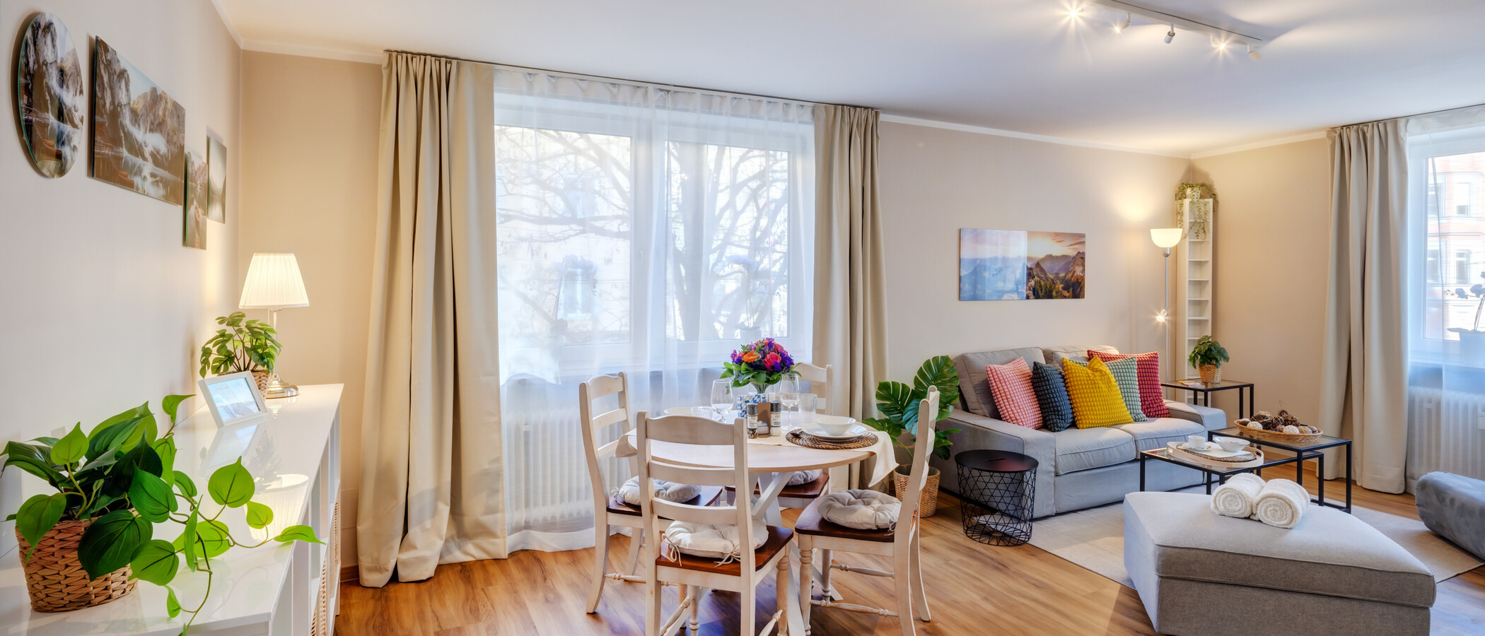 appartement München Lehel 01 salle de séjour 14389