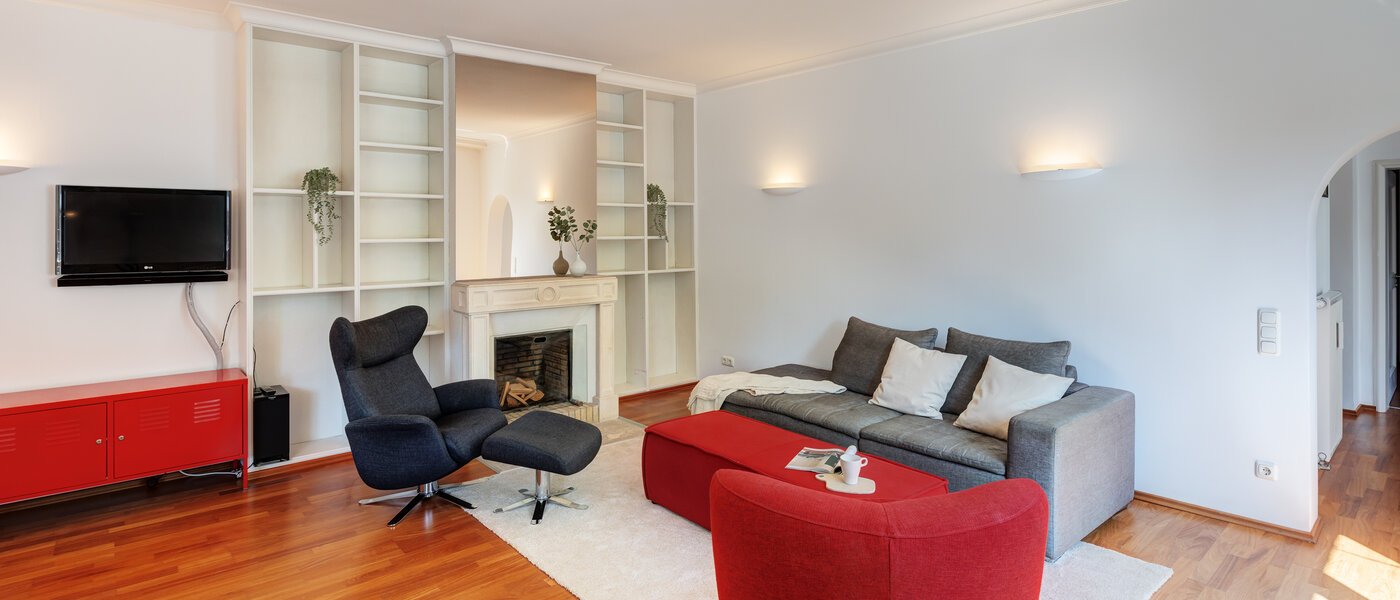 appartement avec terrasse sur le toit München Solln 03 pièce à vivre 14396