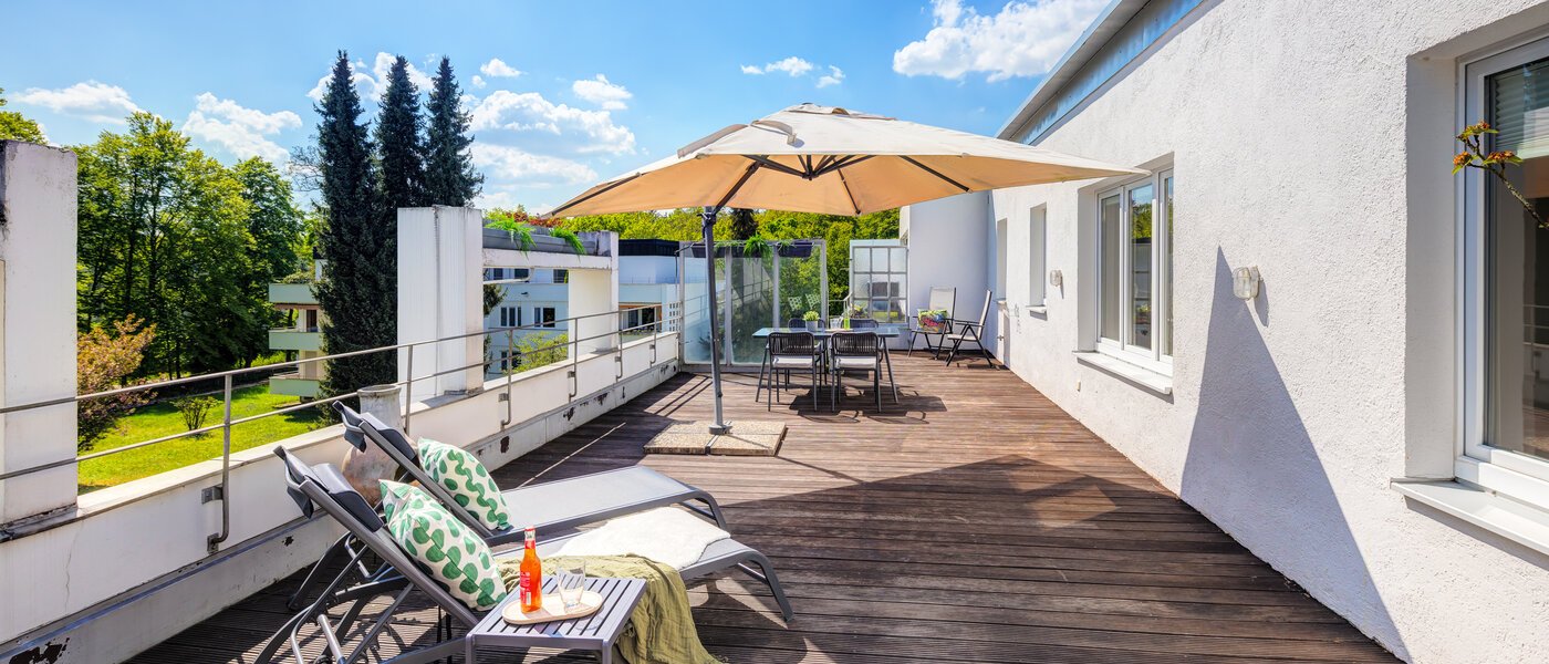 appartement avec terrasse sur le toit München Solln 01 1ére terrasse sur le toit 14396