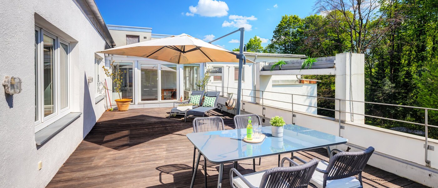 appartement avec terrasse sur le toit München Solln 04 1ére terrasse sur le toit 14396