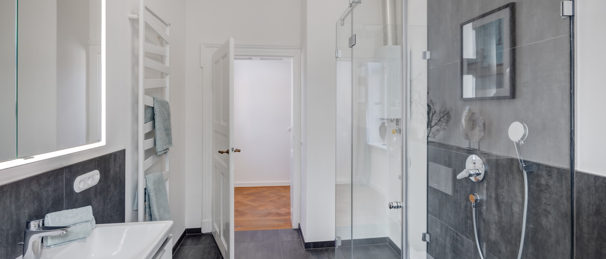 appartement München Schwabing-Nord (zw. Leopoldstraße & Englischen Garten) 03 salle de bain 14397