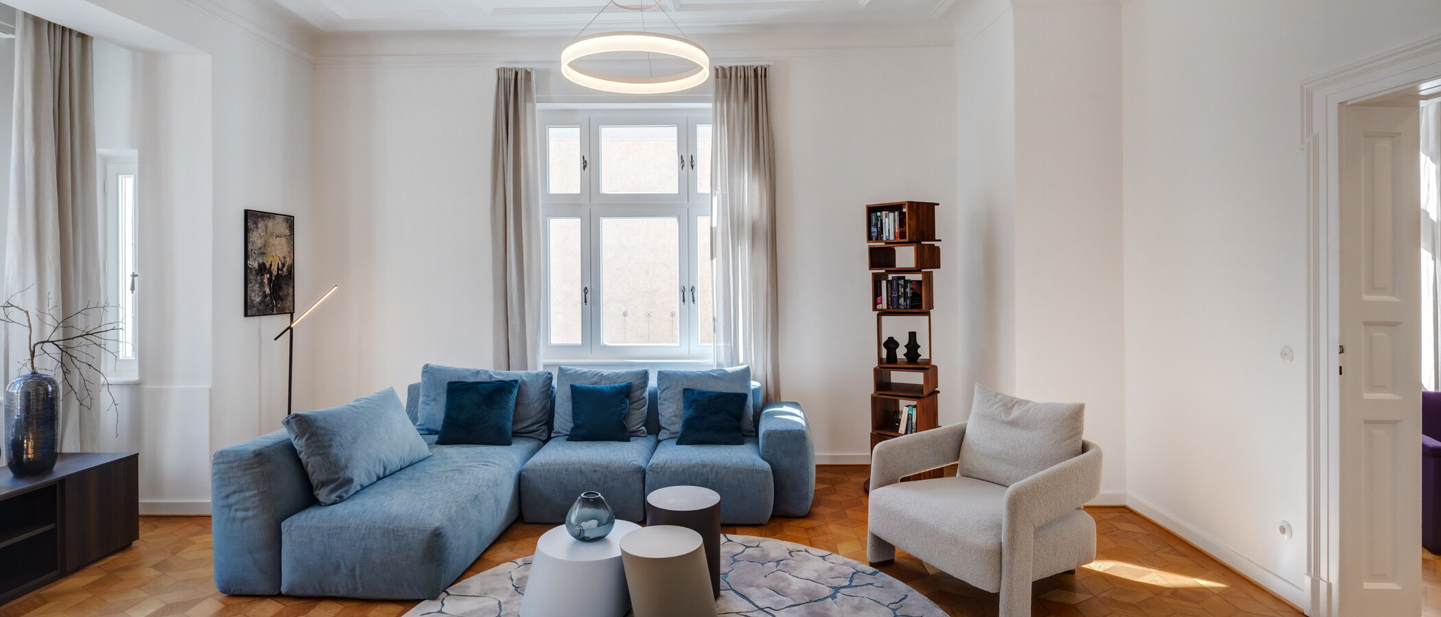 appartement München Schwabing-Nord (zw. Leopoldstraße & Englischen Garten) 01 salle de séjour 14397
