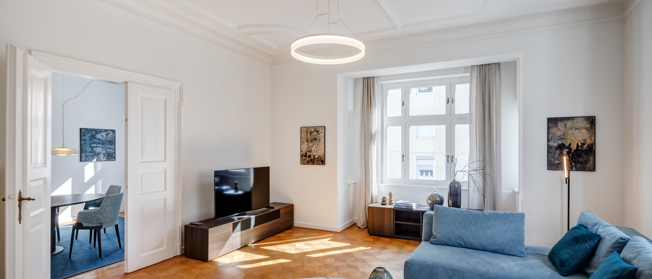 appartement München Schwabing-Nord (zw. Leopoldstraße & Englischen Garten) 03 salle de séjour 14397