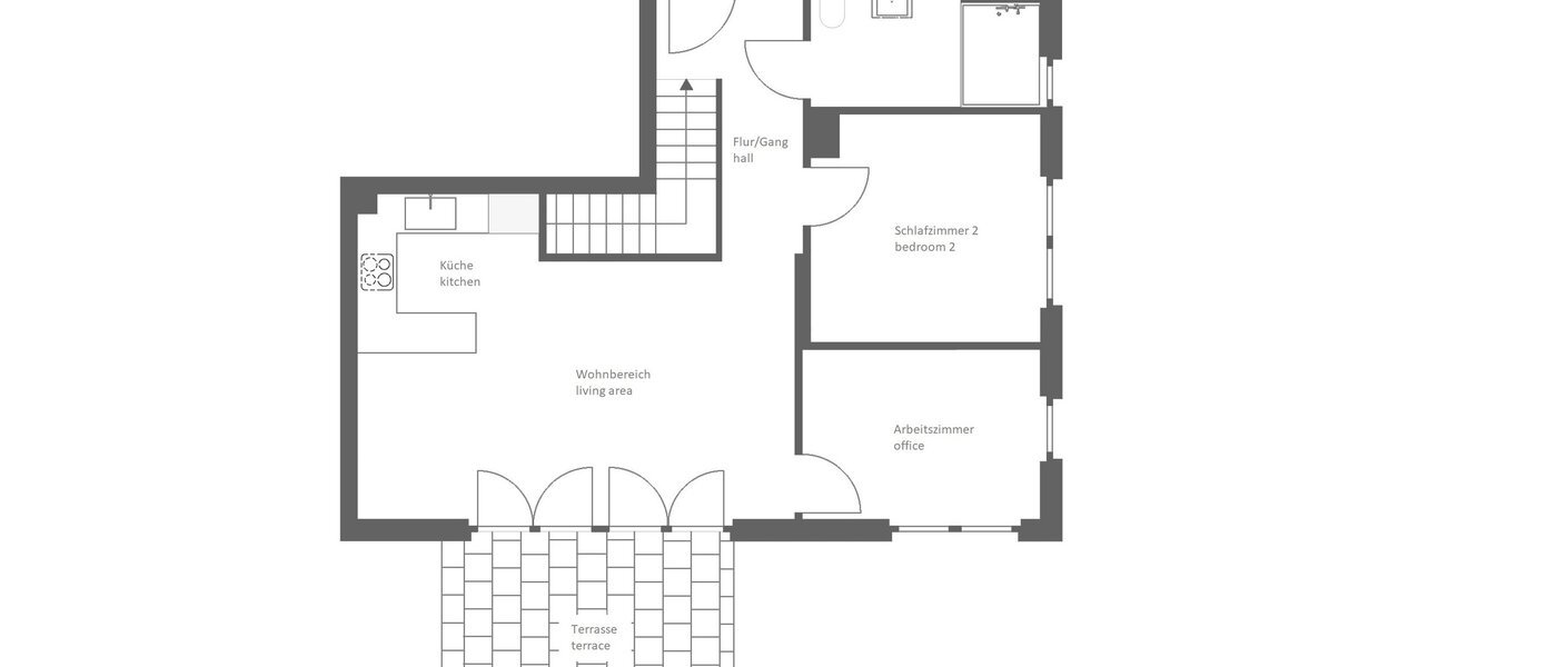 appartement München Denning 01 plan d'étage 14413