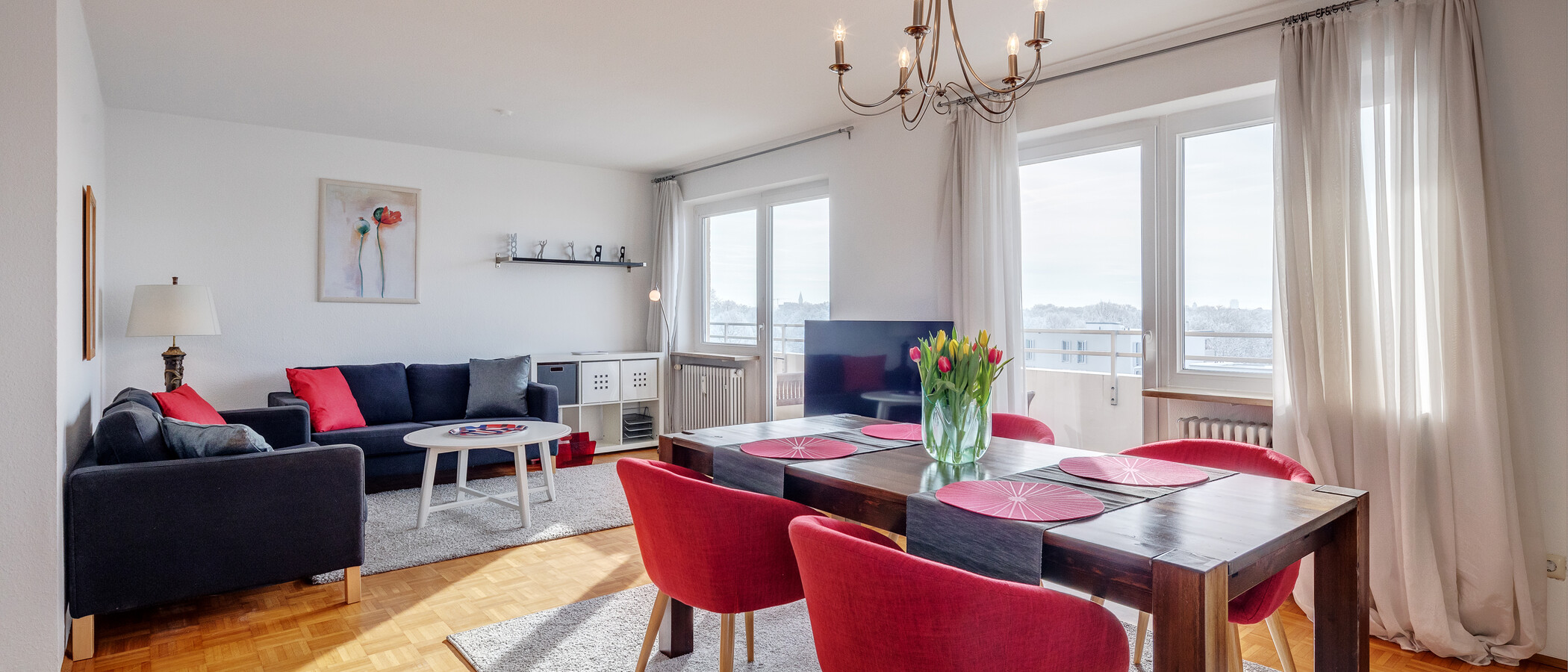 appartement München Schwabing-Georgenschwaige 01 pièce à vivre 1443