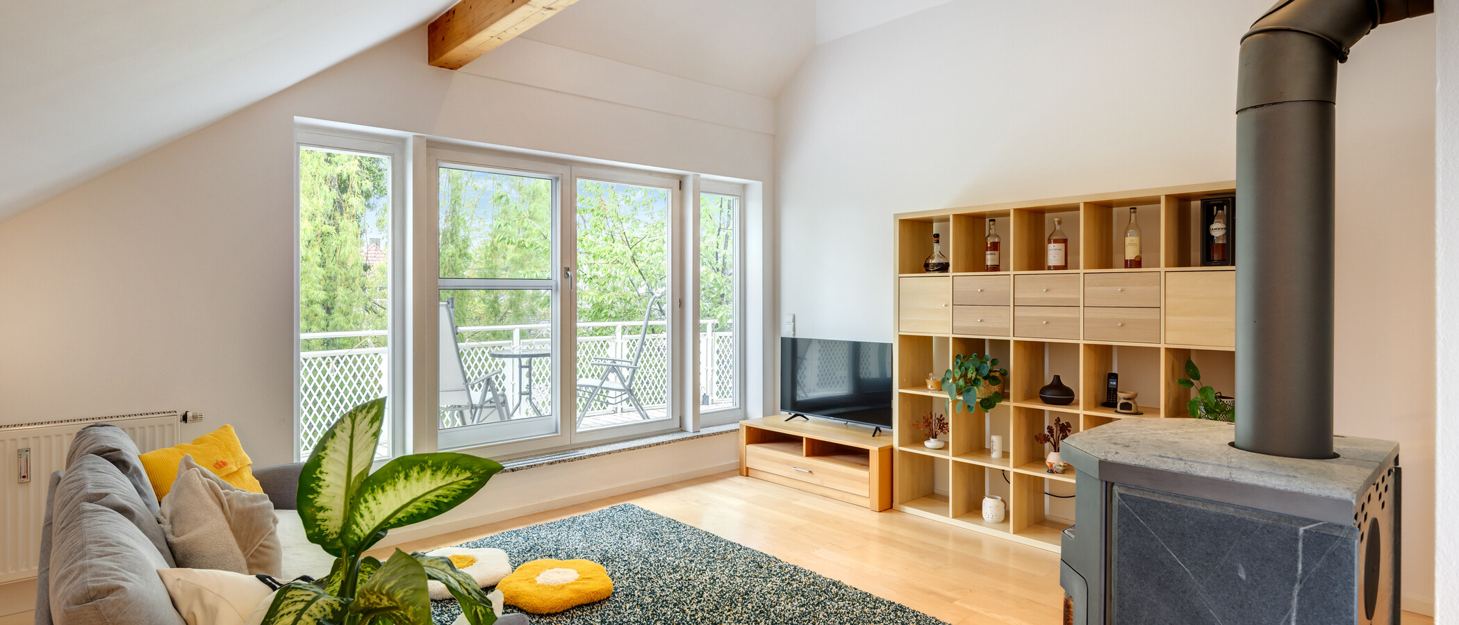 appartement sous les toits München Waldperlach 02 pièce à vivre 14432