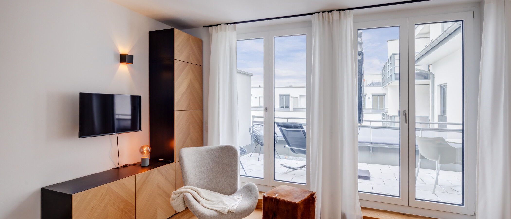 appartement avec terrasse sur le toit München Sendling-Westpark 02 pièce à vivre 14433