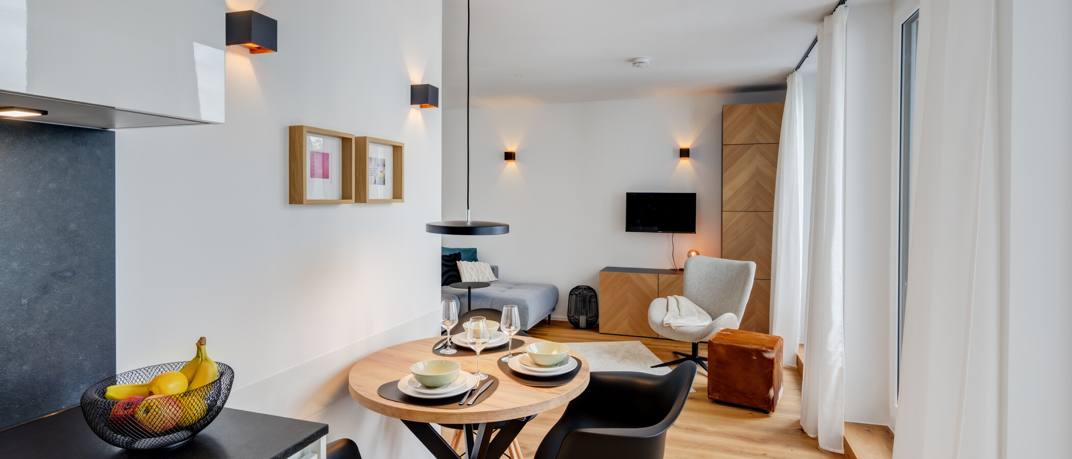 appartement avec terrasse sur le toit München Sendling-Westpark 04 pièce à vivre 14433
