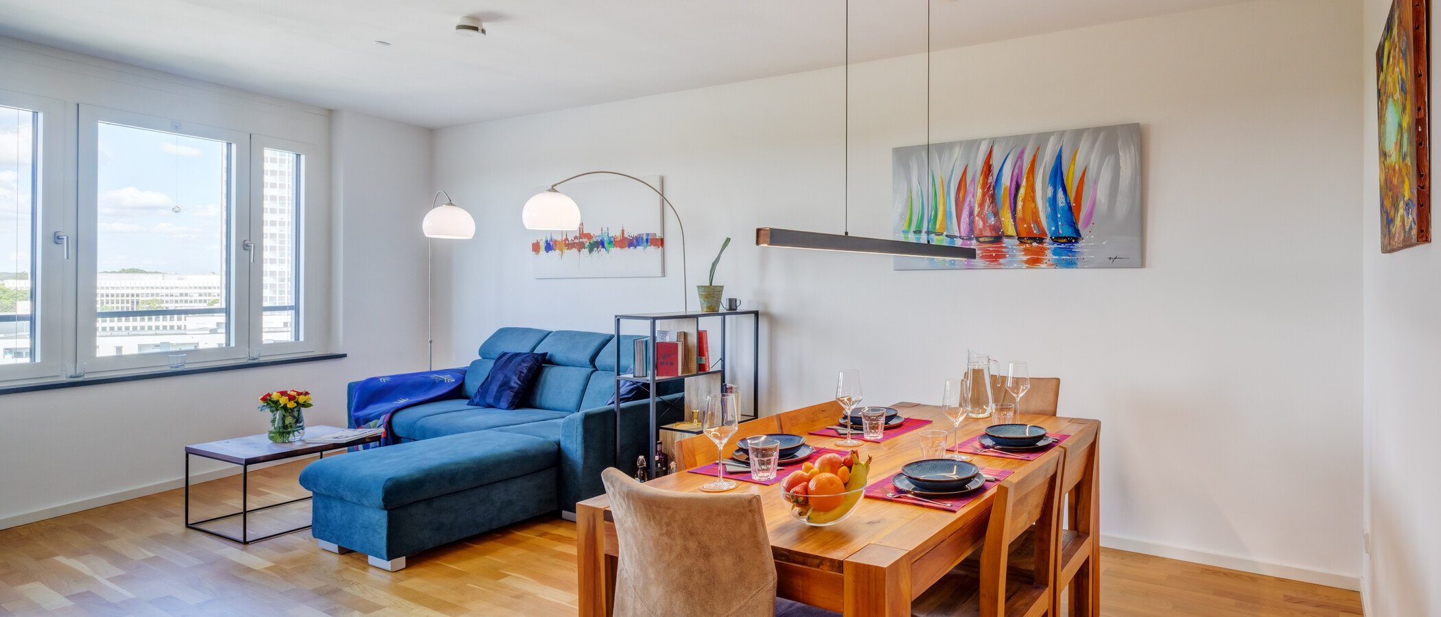 appartement München Obersendling 01 pièce à vivre 14447