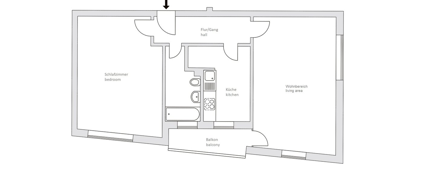 appartement München Lehel 01 plan d'étage 14461