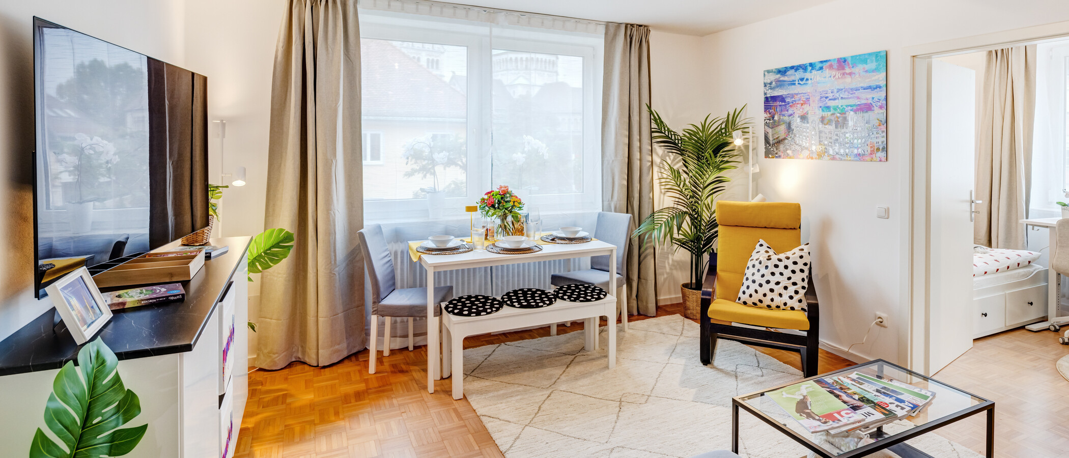 appartement München Lehel 01 pièce à vivre 14463