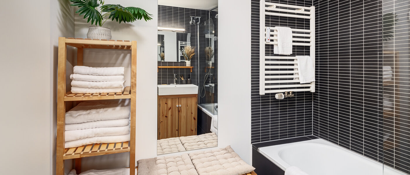 appartement style maisonnette avec mezzanine München Obersendling 04 salle de bain 14471