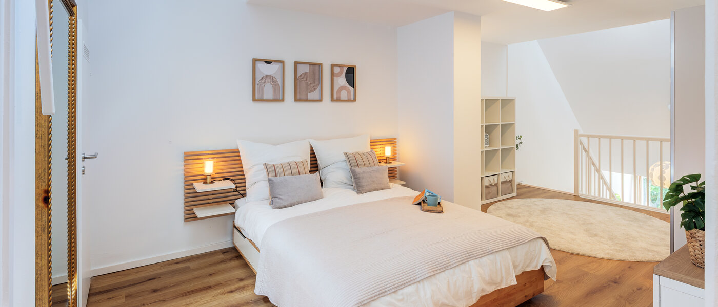 appartement style maisonnette avec mezzanine München Obersendling 01 chambre 14471