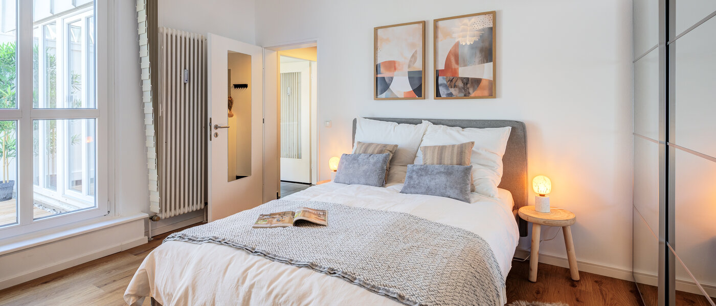 appartement style maisonnette avec mezzanine München Obersendling 01 1ère chambre 14471