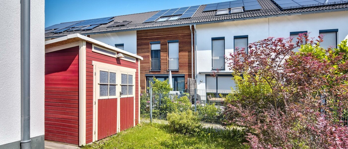 dernière maison de la rangée de maisons mitoyennes Karlsfeld 03 jardin 14478