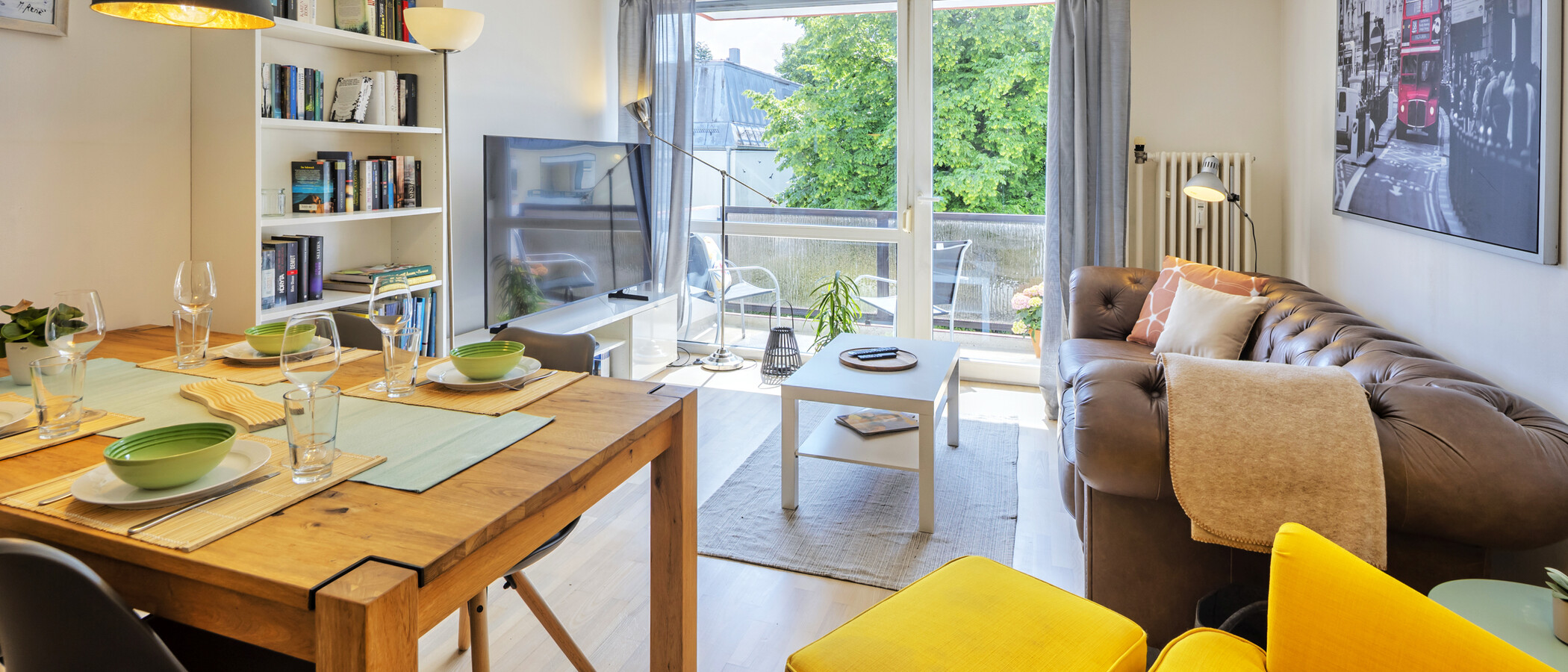 appartement München Harlaching 02 pièce à vivre 14483