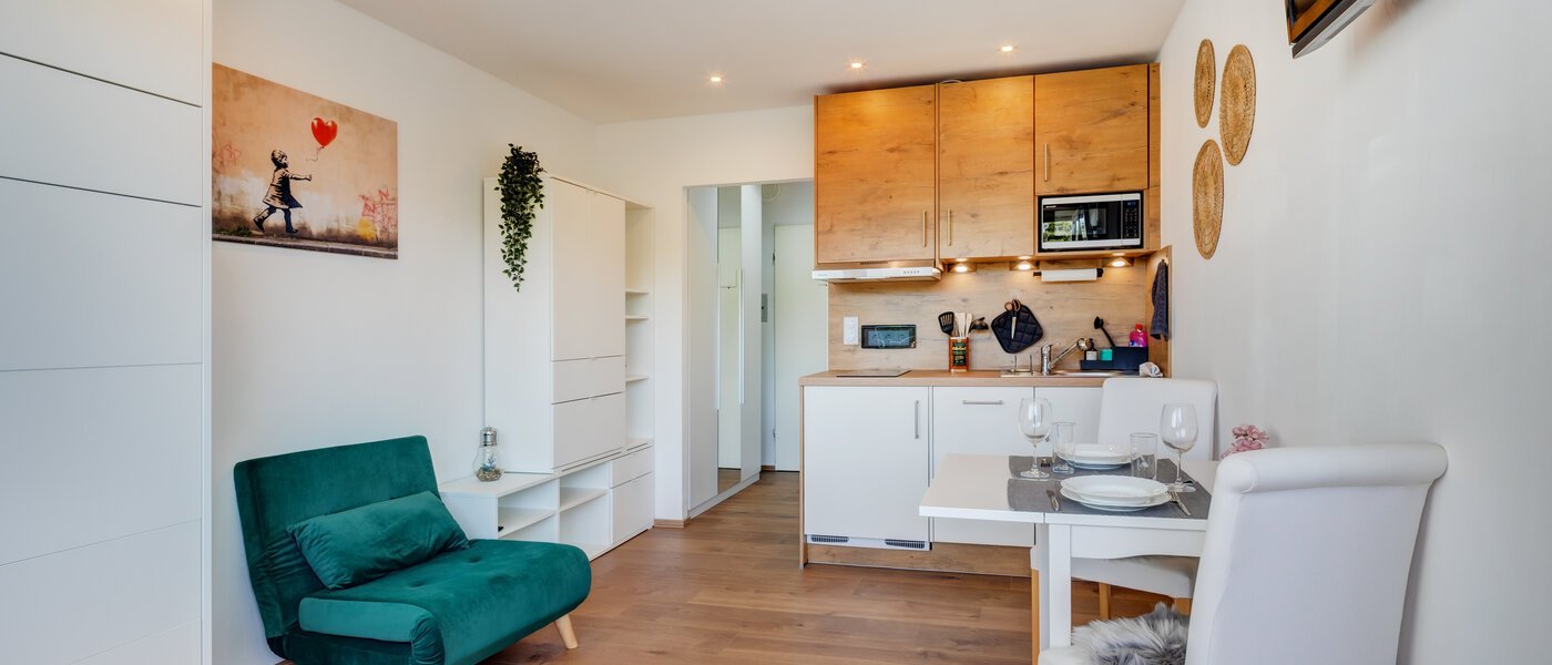 studio München Am Hart 01 pièce à vivre 14506