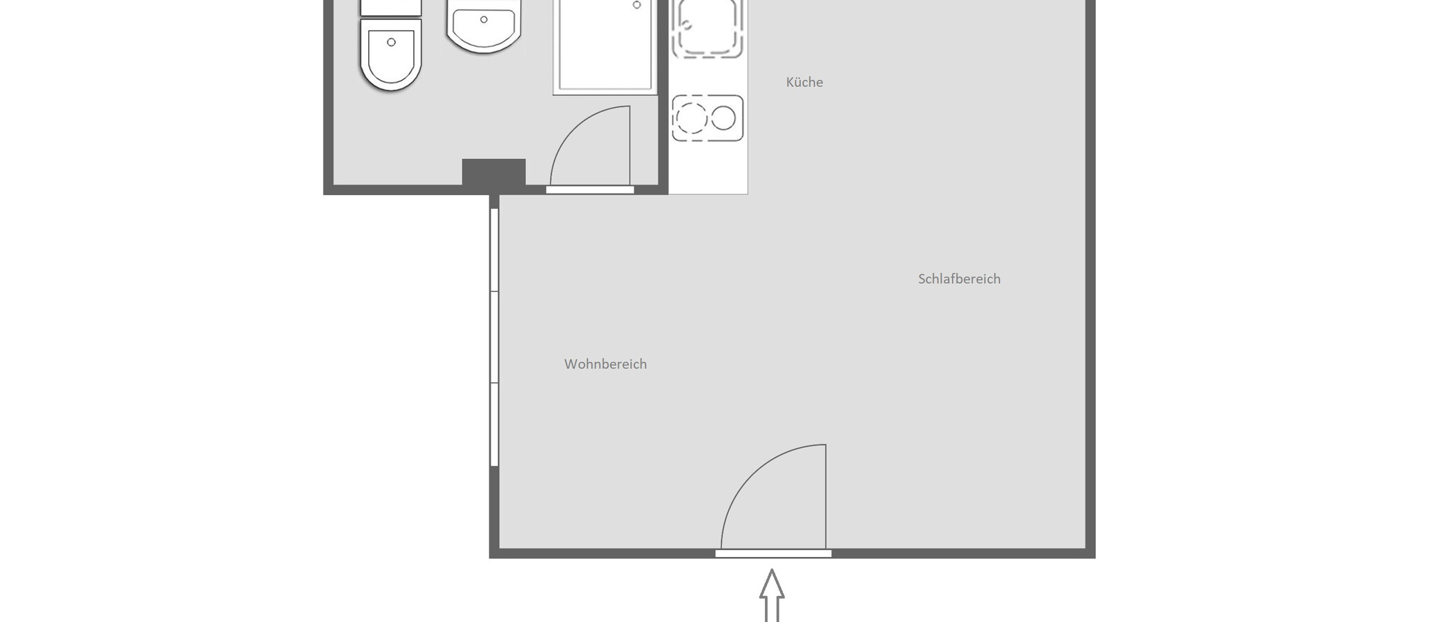 studio München Haidhausen 01 plan d'étage 14515