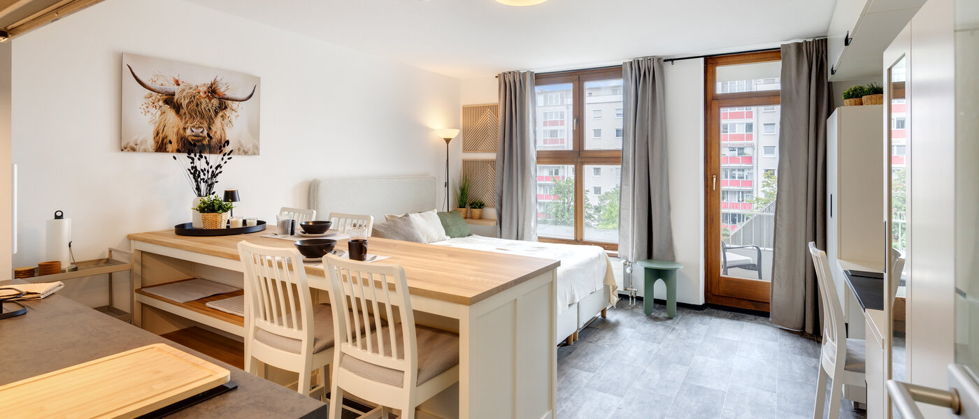 appartement München Milbertshofen 01 pièce à vivre 14531