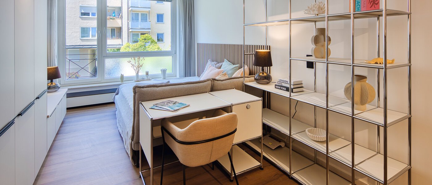 appartement München Schwabing-West 01 pièce à vivre 14552